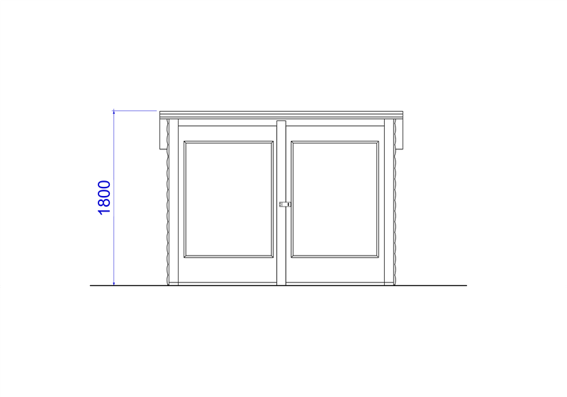 Technical render of a Walk-In Store with Chalkboard and Whiteboard